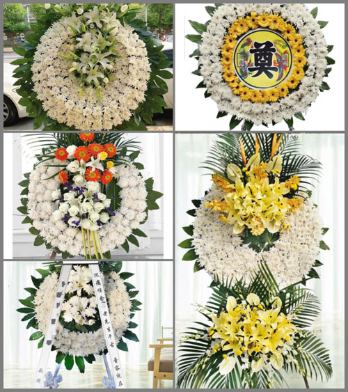 广东江门市鹤山市古劳镇连南村花圈速递