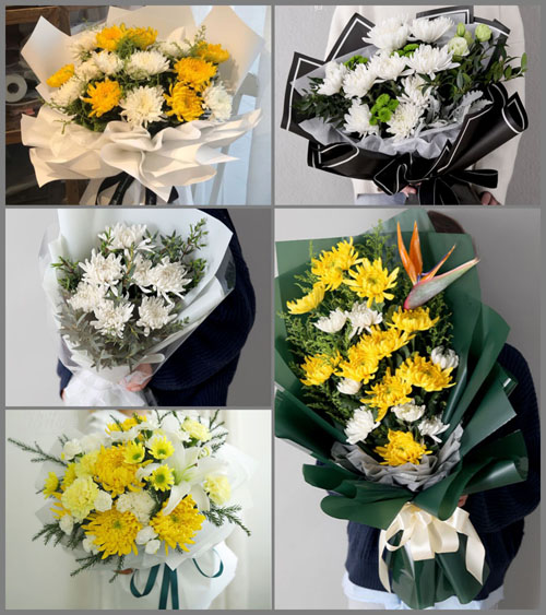 广东江门市鹤山市古劳镇连南村白事花束代送